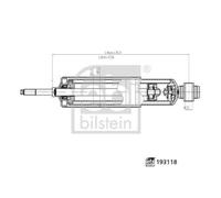 Ammortizzatore Febi Bilstein 193118 per Nissan