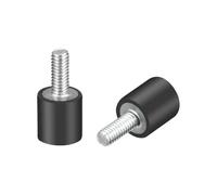 Ammortizzatore filettato in gomma 2 pezzi M4 M6 M8 supporti ammortizzatori in gomma antivibrazione in metallo bobina isolatore smorzatore tipo VE(M8x23mm 30x15mm)