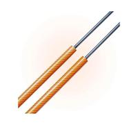 Ammortizzatore Gas Sollevare Supporto Molla A Gas Ammortizzatore 2 Pz 257mm Per Bentley Per Continental GT Coupe 2003-2018 3W8827550G(Orange Carbon Fiber)