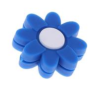 Ammortizzatore in silicone ammortizzatore di vibrazioni per racchetta da tennis a forma di fiore, 1 pezzo, blu