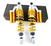 Ammortizzatore kit Adatto per Honda Adatto per Yamaha ATV 2 pezzi Moto Universale 320mm 340mm 360mm Ammortizzatori ad aria posteriori Sospensione sospensioni pneumatiche(1 pair 360mm Yellow)