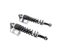 Ammortizzatore Moto 1 Coppia Ammortizzatori Ad Aria Da 400 Mm Per Moto Strada Scooter Ciclomotori ATV 150 Cc A 750 Cc(Black Silver)