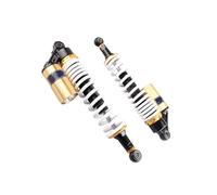 Ammortizzatore Moto 1 Coppia Ammortizzatori Ad Aria Da 400 Mm Per Moto Strada Scooter Ciclomotori ATV 150 Cc A 750 Cc(Black yellow White)