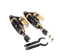 Ammortizzatore Moto Coppia Di Ammortizzatori Ad Aria Posteriori Universali Per Moto Da 280 Mm, Sospensioni ATV Quad Scooter Kart Dirt Sport Bikes Sospensione Ammortizzatore(Black Gold)
