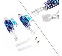 Ammortizzatore Moto Coppia Di Ammortizzatori Ad Aria Posteriori Universali Per Moto Da 350 Mm, Sospensioni ATV Quad Scooter Kart Dirt Sport Bikes Sospensione Ammortizzatore(Blu)
