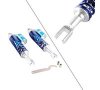 Ammortizzatore Moto Coppia Di Ammortizzatori Ad Aria Posteriori Universali Per Moto Da 390 Mm, Sospensioni ATV Quad Scooter Kart Dirt Sport Bikes Sospensione Ammortizzatore(Blu)