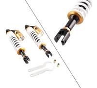 Ammortizzatore Moto Coppia Di Ammortizzatori Ad Aria Posteriori Universali Per Moto Da 390 Mm, Sospensioni ATV Quad Scooter Kart Dirt Sport Bikes Sospensione Ammortizzatore(White Gold)