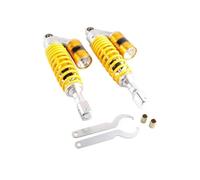 Ammortizzatore Moto Universale Motociclo 320 MILLIMETRI 12.5 "Coppia Posteriore Ammortizzatori Ad Aria Sospensione ATV Quad Scooter Kart Dirt Moto Sportive Sospensione Ammortizzatore(Giallo)