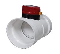 Ammortizzatore motorizzato ABS Ammortizzatore elettrico Tubo in PVC Valvola di controllo del volume d'aria 75mm 110mm 160mm 200mm Valvola di controllo del tubo dell'aria in PVC rotondo 1 pezzo(200mm)