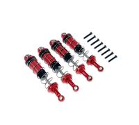 Ammortizzatore Olio Anteriore Posteriore In Lega da 4 Pezzi per MJX 16207 16208 16209 16210 H16 H16BM 1/16 RC Parti di Aggiornamento per Auto Rosso