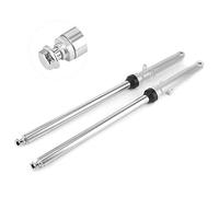 Ammortizzatore Olio Forcella Anteriore, Sospensione Ammortizzatore Forcella Anteriore Tubi Forcella Anteriore Moto in Acciaio Inossidabile 2 Pezzi 27 Pollici per CG125 CT90 CT110