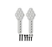 Ammortizzatore Per 1/10 RC Crawler Axial SCX10 90046 90047 D90 D110 Parte Aggiornamento Ammortizzatore Metallo Alluminio Regola Altezza Angolo Supporto(2pcs Silver)