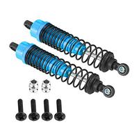 Ammortizzatore per auto RC 2 pezzi Parti di aggiornamento dell'ammortizzatore dell'ammortizzatore posteriore in lega di alluminio per HIMOTO E10MTL E10MT E10BP Scala 1/10 RC Model (33006B blu)