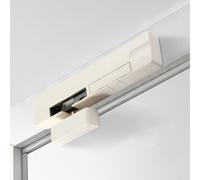 Ammortizzatore per porta con controllo idraulico per una chiusura silenziosa e controllata, chiudiporta regolabile con design a mano anti-pizzico per porte in legno (bianco-destro)