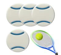 Ammortizzatore per racchetta da tennis - 4 x compatto in silicone ammortizzante per racchette da squash, da tennis portatili per padre, fidanzato
