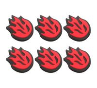 Ammortizzatore per racchetta da tennis a forma di 6 pezzi | Silicone rosso, riduce le vibrazioni, accessorio portatile da tennis, maggiore comfort e uso semplice