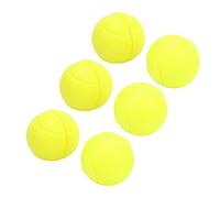 Ammortizzatore per racchetta da tennis da 6 pezzi, ammortizzatore in silicone, smorzatori di vibrazioni per racchetta a forma di palla da tennis, riduce le vibrazioni e il dolore (Giallo fluorescente)