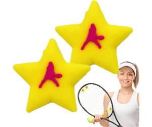 Ammortizzatore per racchetta da tennis, in silicone, set da 2 pezzi, per giocatori che si allenano nel gioco, comfort, stabilità della presa, riduzione del rumore