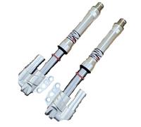Ammortizzatore Per Suzuki 125 Dirt Bike Gokart JOG 30 Core 360mm/420mm E-Scooter CNC Ammortizzatore Anteriore Universale(30 core 420mm Silver)