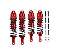 Ammortizzatore Per Traxxas Slash 4 X VXL 2WD Rustler Stampede Hoss 1/10 RC Car Upgrade Parts Ammortizzatore Anteriore E Posteriore In Metallo(Red)