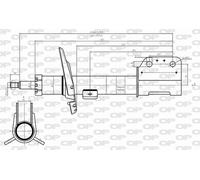Ammortizzatore (per unità) OPEN PARTS SAB8618.31 per CITROËN C4 PICASSO II