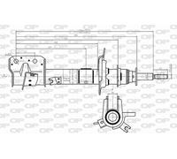 Ammortizzatore (per unità) OPEN PARTS SAB8653.31 per SUZUKI SWIFT IV (FZ, NZ)