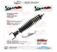 AMMORTIZZATORE POSTERIORE CARBONE REGOLABILE OLEOPNEUMATICO NERO VESPA PX 200