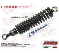 AMMORTIZZATORE POSTERIORE CARBONE VERSIONE ORIGINALE PER LAMBRETTA LI 2 SERIE