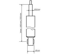 Ammortizzatore posteriore KYB 3448025 per VW GOLF 1.6 TDI