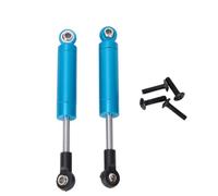 Ammortizzatore posteriore per auto RC, lega di alluminio ad alte prestazioni, superficie anodizzata lavorata a CNC, 82 mm, per auto RC in scala 1:14, azzurro, rosso, titanio, (Azzurro (BE6094B))