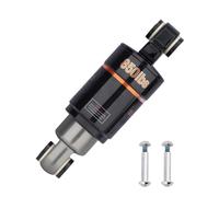 Ammortizzatore posteriore per bicicletta - Argento, ingranaggio in lega di alluminio da 125/150/165 mm, ammortizzatore per mountain bike, di smorzamento 'olio, precarico regolabile, fori d