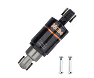 Ammortizzatore posteriore per bicicletta - Argento, ingranaggio in lega di alluminio da 125/150/165 mm, ammortizzatore per mountain bike, di smorzamento 'olio, precarico regolabile, fori d