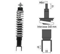 Ammortizzatore Posteriore PIAGGIO ZIP 50cc
