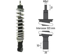 Bcr Piaggio Vespa Lx/lxv 125/150 Cc Rear Shock Argento