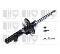 Ammortizzatore QUINTON HAZELL QAG181064 per PEUGEOT 207 1.4 HDi