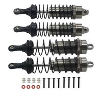 Ammortizzatore Rc Per Arrma Per Mega550 Per Senton Per Granite Per Rock Per Typhon 3s 1/10 Set 4 Pezzi Ammortizzatore Anteriore Posteriore N Lega Completa Riparazione Accessori Parti(Titanium)