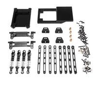 Ammortizzatore Rc Per MN Per MN168 Per MN78 Modello 1/12 RC Auto Ricambi Parti Di Aggiornamento In Metallo Accessori Asta Ammortizzatore Kit Vulnerabilità(Black)