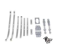 Ammortizzatore Rc Per MN Per MN82 Modello LC79 1/12 RC Car Parts Assale Posteriore In Metallo Migliorato Parti Fisse Ammortizzatore Per Piastre A Molla(Silver)