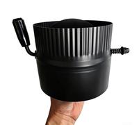 Ammortizzatore resistente per tubi della stufa da 15,2 cm, con manico Cool Touch, regolatore del gas di combustione in acciaio inossidabile per un efficiente controllo del flusso d'aria nei camini a