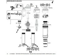 Rockshox Super Deluxe A1 2017+ Piston Kit Nero Black