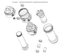 Ammortizzatore Rockshox Kit Reducteur Volume/Token Sidluxe 2021 Noir