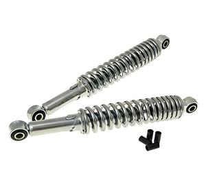 AMMORTIZZATORE Set universale cromato 280 mm - CICLOMOTORE, Scooter, ciclomotore