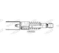 Ammortizzatore, sospensione cabina di guida MONROE CB0322 per ANTOS 7.698 2012-