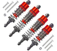 Ammortizzatore Sospensione Pneumatica Kit Di Sostituzione Per L'aggiornamento Degli Ammortizzatori A Olio RC 1/10 Auto Fuoristrada Per Subaru Brat(Rosso)