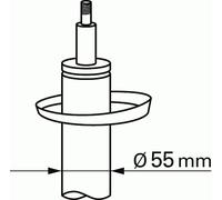 Ammortizzatore Spina superiore 311 852 SACHS per SEAT SKODA