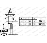 MONROE G8173 Ammortizzatore