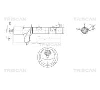 Ammortizzatore TRISCAN 8705 16102 per FORD FOCUS 1.6 16V