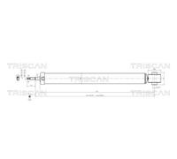 Ammortizzatore TRISCAN 8705 16204 per FORD FUSION 1.4 TDCi