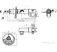 Ammortizzatore TRISCAN 8705 21101 per CHEVROLET SPARK 1.0
