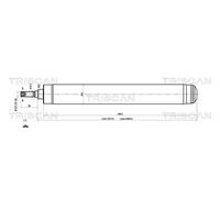 Ammortizzatore TRISCAN 8705 24101 per OPEL ASTRA F 3/5 portes (T92)